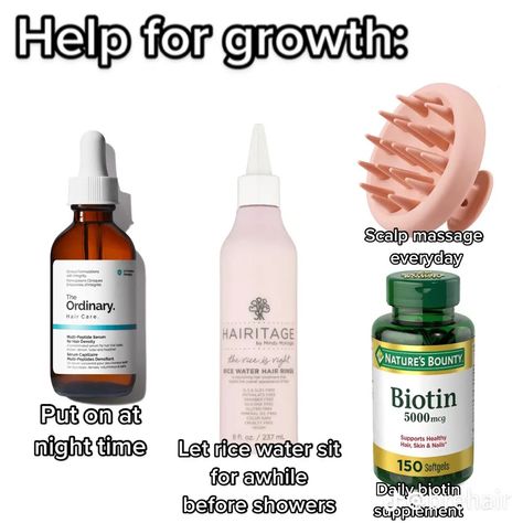 Hair Care Ingredients, Good Hair Growth Products, Hair Growth For Thinning Hair, Good Products For Hair, Best Hair Care Routine For Hair Growth, Hair Products For Healthy Hair, Hair Care Routine For Hair Growth, Good Hair Care Routine, Healthy Hair Routine Products