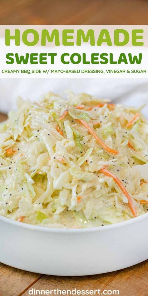 Cole Slaw Sweet Dressing, Cold Slaw Recipe Vinegar, How To Make Cold Slaw, Sweet Cabbage Slaw, Oil And Vinegar Dressing For Coleslaw, Sweet Cole Slaw Dressing Recipe, Cold Slaw Dressing Recipes, Homemade Slaw Coleslaw, Sweet Cole Slaw Recipe Easy