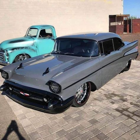 57 Chevy Bel Air, Car Organization, 57 Chevy, Chevy Muscle Cars, Classic Cars Trucks Hot Rods, Custom Muscle Cars, Car Aesthetic, Chevy Bel Air, Sweet Cars