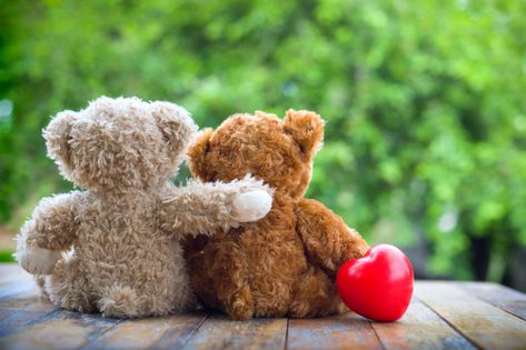 Brown teddy bear cute couple embracing e... | Premium Photo #Freepik #photo #vintage Teddy Bear Love Couple, Couple Embracing, Teddy Bear Hug, Kids Climbing, Bear Cute, Happy Children's Day, Brown Teddy Bear, Kids Zone, Show Love