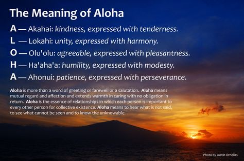 THE DEEPER MEANING OF ALOHA  by Curby Rule (click on picture) Aloha Meaning, Hawaiian Quotes, Aloha Friday, Hawaiian Culture, Aloha Spirit, Aloha Hawaii, Hawaiian Style, Island Girl, Take Two