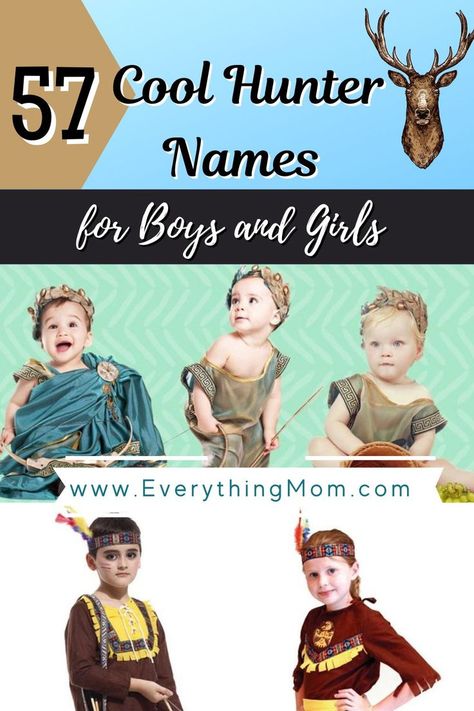 Check out these fierce, poignant, and super cool hunter names that would make for fantastic name options for your baby boy or baby girl. #coolhunternames #hunternames #namesforboys #namesforgirls #namesforbabies #babynames #momlife #parenting #motherhood Boy Name Meanings, Strong Baby Names, Hunter Name, Meaningful Baby Names, Hunting Baby, Unique Boy Names, Hunter Girl, Hunter Kids, Names For Boys