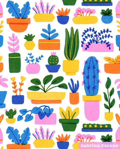 Colorful riso potted plants 🪴 for #2024patternchallengebyholli houseplants prompt hosted by @hollizollinger 💕 . . #houseplants #plantlove #plantpattern #risograph #illustration #patternoftheday #surfacedesign #growtogether #patterndesign #naturelover #naturepatterns #plantlife Plant Pots Illustration, Pots Illustration, Houseplant Illustration, Risograph Illustration, Paper Illustration, Plant Pattern, Grow Together, Plant Pots, Plant Life