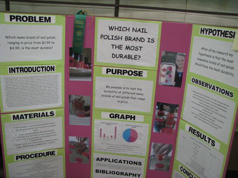 Nail Polish Science Fair Project, Science Fair Topics, Middle School Science Fair Projects, Kids Science Fair Projects, Science Fair Experiments, Mermaid Food, Science Fair Projects Boards, Eco Houses, Science Fair Project