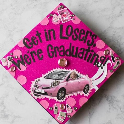 Disney Graduation Cap, Funny Graduation Caps, Creative Graduation Caps, Graduation Cap Ideas, Disney Graduation, College Grad Cap Ideas, Graduation Cap Decoration Diy, High School Graduation Cap, College Graduation Cap Decoration