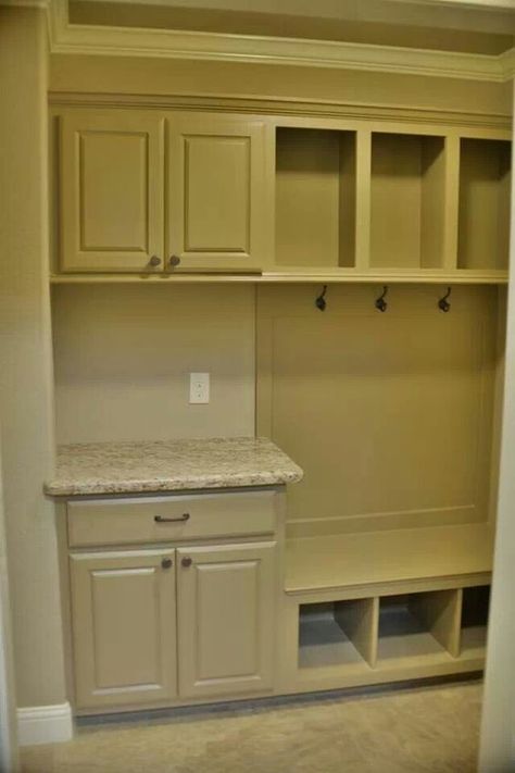 I like the idea of putting a small cabinet with a countertop in the mud room. Maybe with a basket for keys, phones, etc.: Laundry Room Stackable, Laundry Room/mudroom, Laundry Room Storage Shelves, Laundry Room/mud Room, Mud Room Entry, Small Laundry Room Organization, Room Storage Diy, Mudroom Laundry Room, Mudroom Design