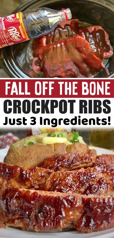 Crockpot Country Ribs Recipes, Crockpot Recipes Ribs Slow Cooker, Slow Cooker Bbq Pork Ribs, Best Bbq Ribs Crockpot, Ribs In Oven Fall Off The Bone Crock Pot, Recipe For Ribs In Crock Pot, Country Style Pork Ribs Crock Pot Dr Pepper, Ribs In Crockpot With Dr Pepper, Crockpot Boneless Ribs Recipes