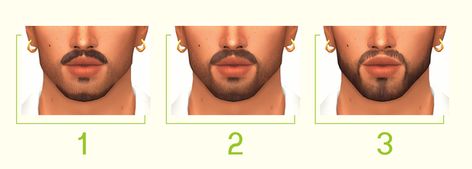 The Beard Set + - greenllamas | Patreon Sims 4 Goatee, Facial Hair, Sims 4, Facial