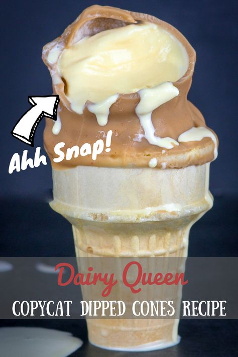 Cherry, Butterscotch & Chocolate Dipped Cones (Dairy Queen Copycat) - Bad Batch Baking Copycat Dairy Queen Cherry Dip, Dairy Queen Cherry Dip Recipe, Dairy Queen Copycat Recipes, Cherry Dip Recipe, Cherry Dipped Cone, Cherry Dip, Ice Cream Sauce, Batch Baking, Magic Shell