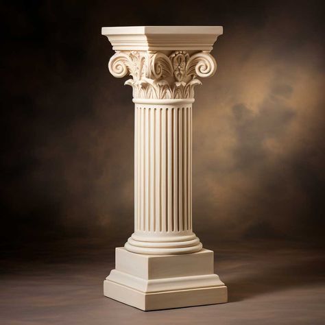 How to Choose the Perfect Square Column Caps and Bases in Classical Style • 333+ Art Images Corinthian Order, Ionic Order, Statue Greek, Square Columns, Roman Columns, Fiberglass Planters, Page Borders Design, Borders Design, Perfect Squares