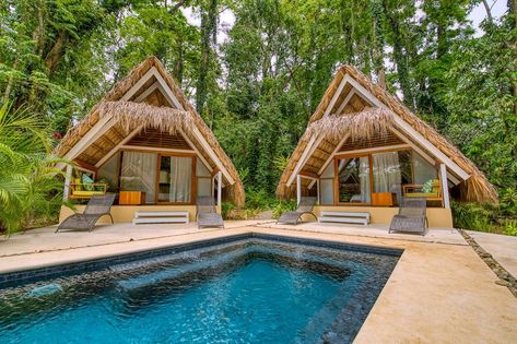 Book Shawandha Ecolodge in Puerto Viejo de Talamanca | Hotels.com Beach Resort Design, Waking Up, Farm Villa, Resort Design Plan, Resort Plan, Cahuita, Hut House, Tropical House Design, Bamboo House Design