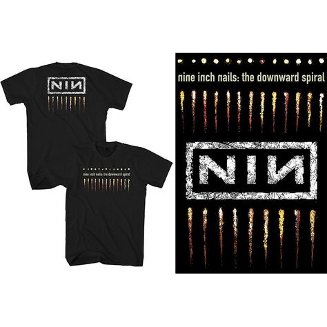 Nine Inch Nails The Downward Spiral T-shirt Nine Inch Nails Shirt, The Downward Spiral, Downward Spiral, Nine Inch Nails, Nine Inch, Long Sleeve Outerwear, Spiral Design, Band Merch, High Quality T Shirts