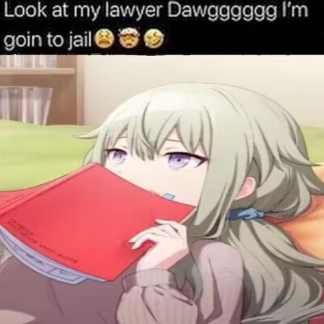 look at my lawyer dawggggg im goin to jail 😫🤯🤣 Look At My Lawyer Dawg Im Going To Jail Template, Look At My Lawyer Dawg Im Going To Jail, Look At My Lawyer, Pjsk Funny, Jail Meme, Going To Jail, Nene Kusanagi, Project Sekai, Look At Me