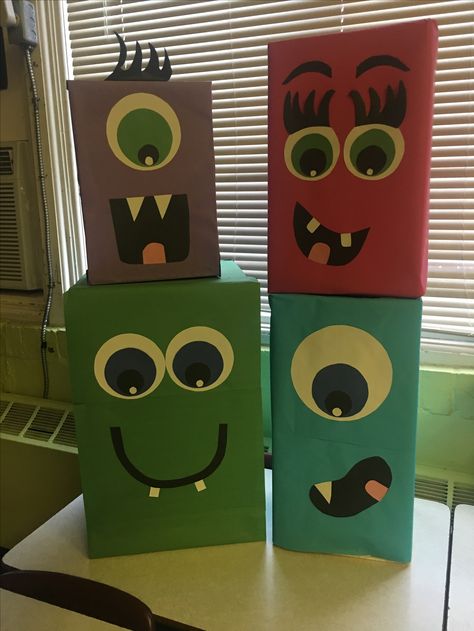 Monster Theme Classroom, Monster First Birthday, Monster Decorations, Monster 1st Birthdays, Monster Box, Diy Monsters, Monster Birthday Parties, Monster Book Of Monsters, Halloween Classroom