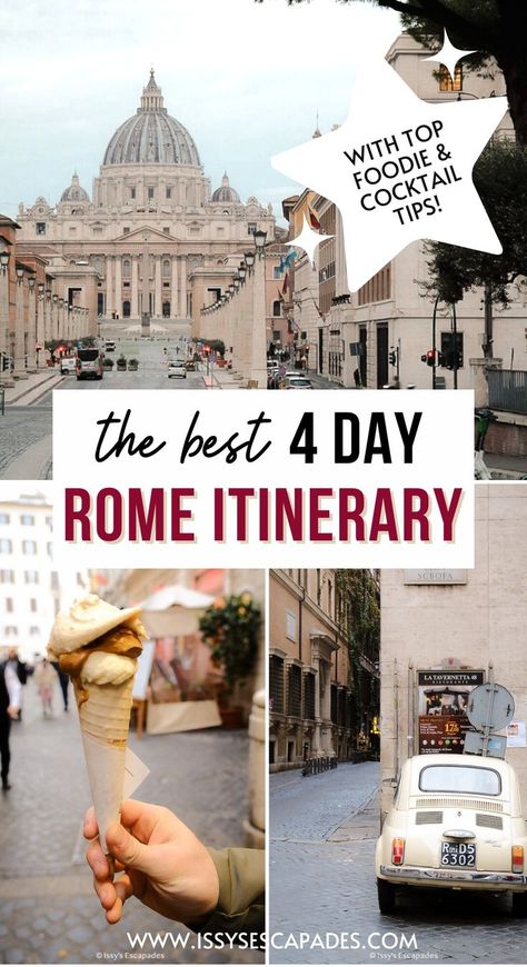 Discover how to get to the heart of the Eternal City with this comprehensive 4 day Rome itinerary, that teaches you all you need to know! *** rome 4 day itinerary| 4 days in rome| 4 day rome itinerary| 4 days in rome itinerary| rome 4 days| rome itinerary 4 days| itinerary for rome| rome travel itinerary| rome trip itinerary| rome italy itinerary rome italy travel guide| rome travel guide| rome travel guide things to do| rome vacation travel guide| 5 Days In Rome Itinerary, Rome 4 Day Itinerary, Rome In 4 Days, Rome Itenary 4 Days, 4 Days In Rome Itinerary, Rome Itinerary 3 Days, Rome In February, 4 Days In Rome, Rome Tips