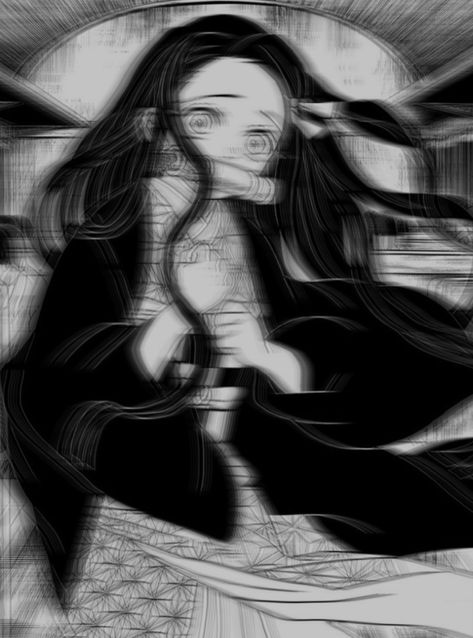 Black Glitch Wallpaper, Nezuko Black, Nezuko Manga Icon, Slayer Nezuko, Demon Slayer Manga, Demon Slayer Nezuko, Glitch Wallpaper, Manga Icon, Manga Icons