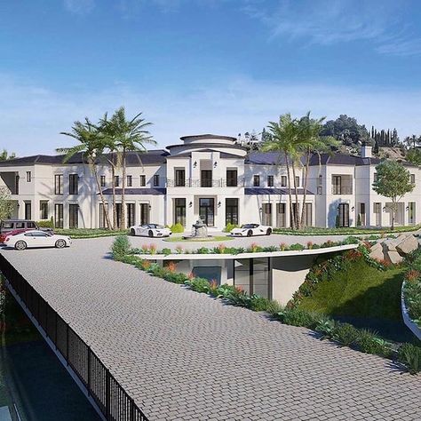 Bel Air Mansion, Big Mansions, Luxury Mansions, Luxury Houses Mansions, Doll House Plans, Modern Mansion, Mansions Luxury, Beautiful Houses, Mansions Homes