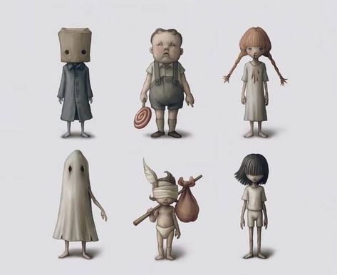 Official Concept Art, Bear Character Design, Shattered Mirror, Nightmares Art, Bedroom Drawing, Little Nightmares Fanart, Little Nightmares, Bear Character, Flesh And Blood