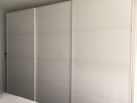 PAX wardrobe sliding doors Pax Wardrobe Sliding Doors, Ikea Sliding Wardrobes, Ikea Sliding Door, Ikea Pax Doors, Wardrobe Sliding Doors, Ikea Room Divider, Sliding Door Window Treatments, Ikea Wardrobe, Ikea Pax Wardrobe