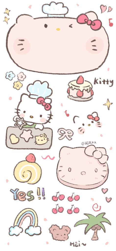 헬로키티 배경화면, Hello Kitty Wallpaper Hd, Images Hello Kitty, Walpaper Hello Kitty, Wallpaper Doodle, Hello Kitty Backgrounds, Hello Kitty Art, Sanrio Wallpaper, Iphone Wallpaper Photos