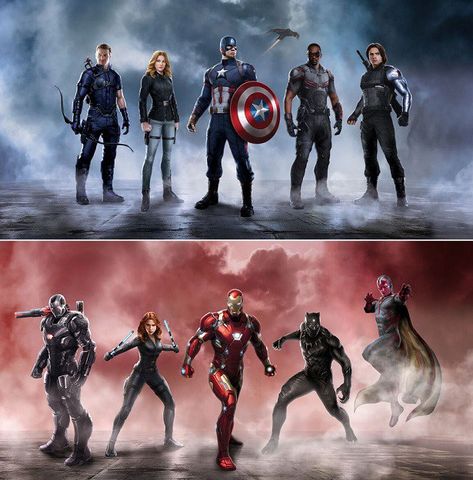 Captain America: Civil War List of Confirmed Marvel Comics ... Team Iron Man Civil Wars, Civil Wars Avengers, Native Humor, Team Iron Man, Team America, Avengers Cartoon, Avengers Outfits, Red Hulk, Civil Wars