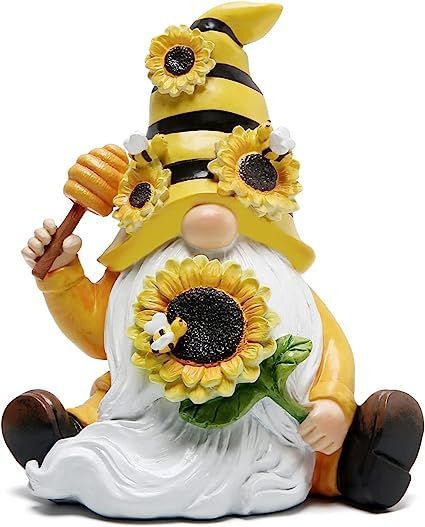 Hodao Bumble Bee Spring Gnome Decorations Honey Bee Gnomes Ornaments World Bee Day Decorations Gifts Fall Thanksgiving Gnomes Figurines Honey Bee for Garden Decor Bee Birthday Party Decorations Bee Day Decorations, Gnome Decorations, World Bee Day, Bee Wings, Bee Birthday Party, Bee Day, Bee Birthday, Gnome Ornaments, Decor Figurines