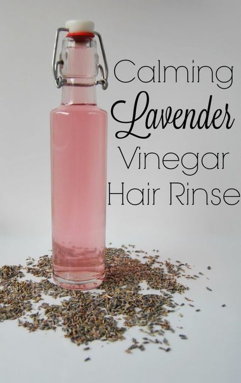 Lavender Vinegar, Vinegar Hair Rinse Recipe, Hair Rinse Recipe, Shampoo Diy, Vinegar Hair Rinse, Vinegar For Hair, Homemade Shampoo, Diy Shampoo, Lavender Hair