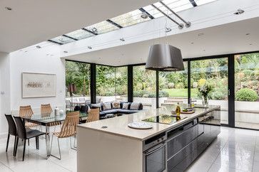 House Extension Plans, Open Plan Kitchen Dining Living, Open Plan Kitchen Diner, Open Plan Kitchen Dining, Open Plan Kitchen Living Room, House Extension Design, Kitchen Dining Living, Kitchen And Dining Room, Kitchen Extension