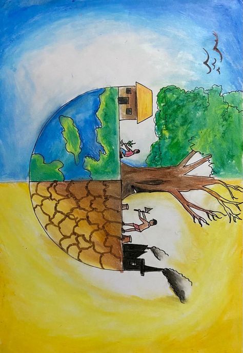 Love The Nature Poster Drawing, Afforestation And Deforestation Drawings, Plant Trees Save Earth Drawing, Save Tree Save Earth Drawing, Save Trees Drawing, Save Trees Poster, Drawing Competition Topics, Environment Drawing Ideas, Save Tree Save Earth