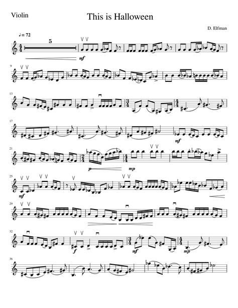 Violin Pics, Clarinet Music, Clarinet Sheet Music, Danny Elfman, Halloween Songs, Christmas Sheet Music, Flute Sheet Music, Violin Sheet, Halloween Music