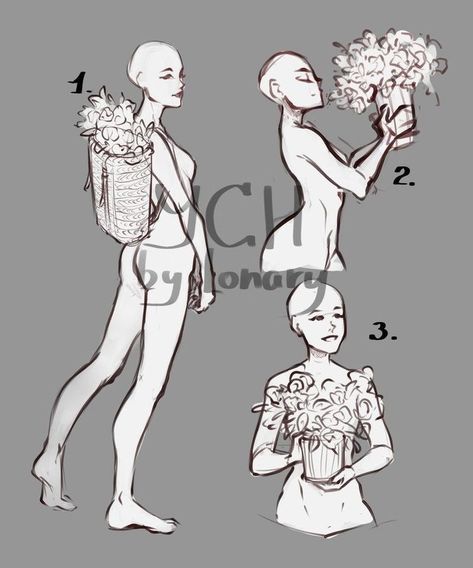 Ych Auction, Poses References, Art Poses, Drawing Tutorials, Anime Poses Reference, Drawing Base, Drawing Poses, Drawing Reference Poses, Flower Girls