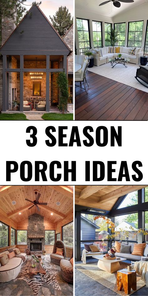 31 Creative 3 Season Porch Ideas to Inspire Your Next Cozy Retreat - placeideal.com