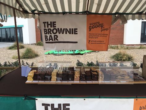 Lovely Shop Whitley Bay Northumberland UK. Chocolate Brownie stall. June 2018. Uk Chocolate, Market Stall, Shop Fronts, Market Stalls, Lovely Shop, Chocolate Brownies, Brownies