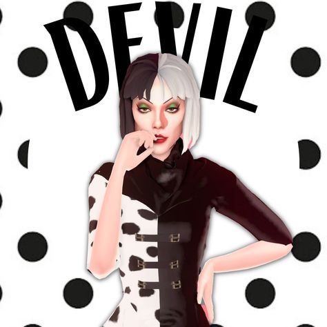 Sims 4 Cruella, Cc Video, Disney Version, Sims 4 Mods, The Sims 4, Sims Cc, The Sims, Sims 4