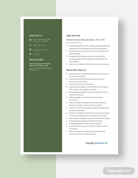 Free Medical Coding and Billing Specialist Resume Template #AD, , #Paid, #Coding, #Medical, #Free, #Billing, #Template Billing Template, Medical Coder Resume, Medical Coding And Billing, Medical Resume, Resume No Experience, Medical Coder, Medical Billing And Coding, Billing And Coding, Medical Coding