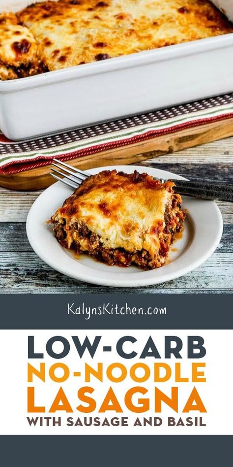 Lasagna With Sausage, Dolce Poche Calorie, Sausage Lasagna, Low Carb Lasagna, Low Glycemic Diet, Egg Diet Plan, Low Carb Casseroles, Boiled Egg Diet Plan, Boiled Egg Diet