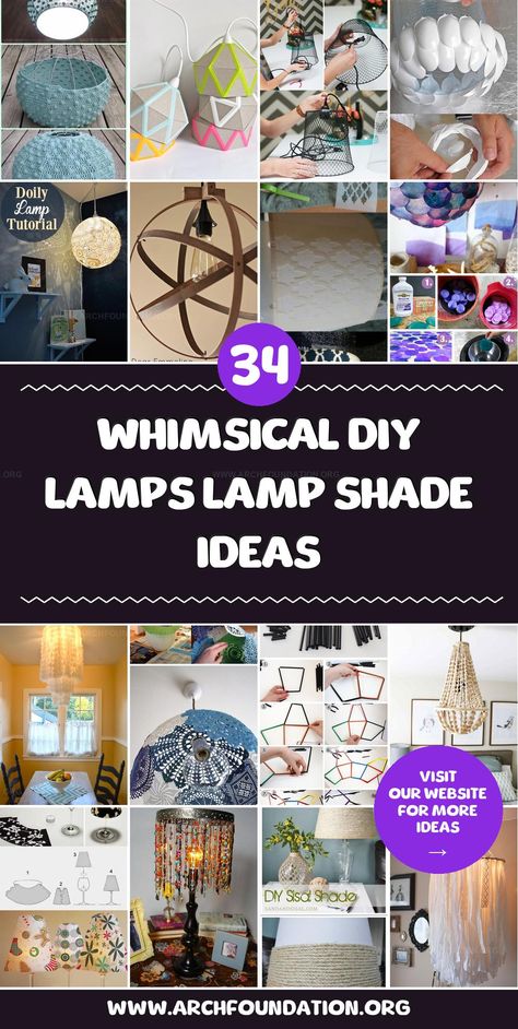 Discover innovative ways to DIY your lamps and lamp shades. These projects are perfect for adding a unique glow to any room! Diy Hanging Lamp Shade Ideas, Diy Lamp Shade Makeover, Diy Light Shade, Doily Lamp, Wire Lampshade, Colored Doilies, Glow Lamp, Architecture Bathroom, Diy Techniques