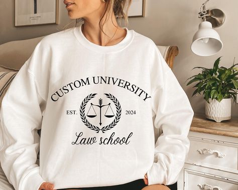 Custom College Sweatshirt Design Your Own Spirit Wear Personalized University Hoodie Name & Graduation Year Custom School Pride Sweatshirt University Hoodie, School Sweatshirts, Graduation Year, University Sweatshirts, College Sweatshirt, School Pride, Spirit Wear, Alma Mater, Comfy Sweatshirt