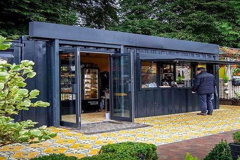 20 Shipping Container Coffee Shop and Café Ideas for 2023 | Container Addict Container Shop Design, Grill Restaurant Design, Shipping Container Store, Shipping Container Restaurant, Shipping Container Cafe, Container Coffee Shop, Container Restaurant, Mobile Coffee Shop, Container Cafe