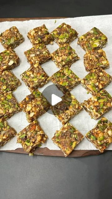 Rita Arora on Instagram: "एक पीस ही काफ़ी है भरपूर एनर्जी और ताक़त के लिए | Guilt-free Sweets Ingredients   400g Dates 1 Cup Fox Nuts 5-6 tbsp Desi Ghee 1/4 Cup Almonds  1/4 Cup Cashews 1/4 Cup Walnuts 1/4 Cup Roasted Chickpeas 1/4 Cup Roasted Peanuts 1/4 Cup Sunflower Seeds 1/4 Cup Pumpkin Seeds 1/4 Cup Oats 2 tbsp Poppy Seeds 1/4 Cup Desiccated Coconut  1/4 Cup Raisins 1 tsp Cardamom Powder #Healthy #sweet #dates #reels #reelsinstagram #viral #trending #insta #ritaarorarecipes #blessed #instafun #instagood" Diwali Sweets Recipe, Desiccated Coconut, Diwali Sweets, Snack Bites, Cardamom Powder, Roasted Chickpeas, Roasted Peanuts, Poppy Seeds, Sweets Recipes