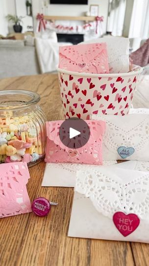 Taylor Swift New Romantics, Dollar Store Valentines, Valentine Envelopes, Heart Doilies, Valentine Goodies, Valentines Envelopes, Valentines Candy, Taylor Swift New, Valentine Candy