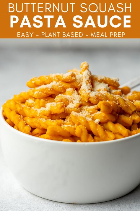 Make a creamy vegan Butternut Squash Pasta Sauce with just a few simple ingredients. This simple recipe makes for the perfect fall comfort food. Pasta Sauce Dairy Free, Frozen Squash, Vegan Butternut Squash Pasta, Pasta Sauce Easy, Squash Pasta Sauce, Butternut Squash Pasta Sauce, Vegan Pasta Sauce, Plant Based Meal, Healthy Butternut Squash