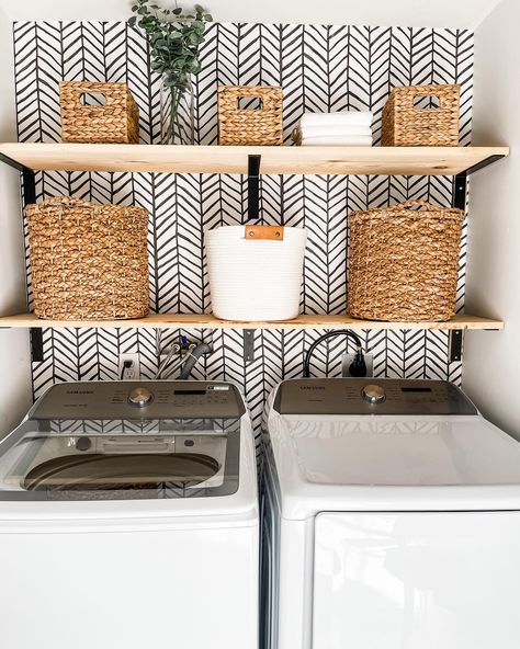 Boho Laundry Room, Boho Laundry, Laundry Room Decor Ideas, Floor Basket, House Laundry Room, Laundy Room, Laundry Room Update, Laundry Nook, Home Organization Ideas