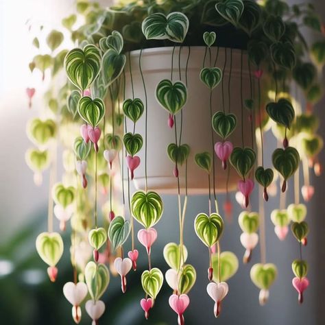 How to Choose and Care for the Best Types of String Plants for Your Home - Grow IT String Of Pearls Plant Care, Aesthetic Crazy, Hanging Plant Ideas, Plants With Pink Flowers, Vertical Garden Plants, Wall Hanging Decorations, String Of Pearls Plant, Living Wall Art, Hanging Plant Wall