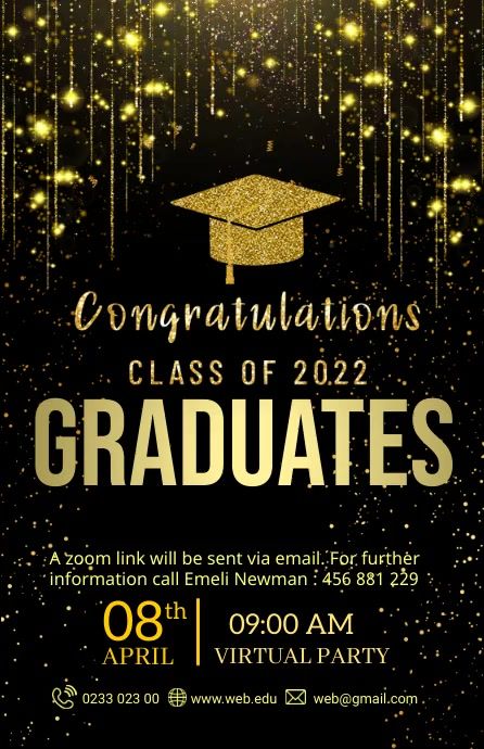 Customize 680+ Virtual Party Invitation Templates Graduation Invitation Templates Free, Graduation Cards Invitations, Graduation Card Design, Farewell Invitation Card, College Graduation Party Invitations, Graduation Party Flyer, Graduation Party Template, Graduation Video, Graduation Invitation Design