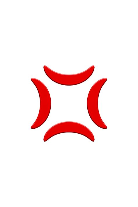 The anger symbol emoji 💢 depicts a red, stylized symbol that resembles a vein popping out of a forehead. The symbol is surrounded by a white cloud-like shape, which may represent steam or smoke emanating from the symbol. The overall effect is one of intense anger or frustration. Blue Emojis Png, Anger Emoji, Anger Symbol, Emoji Stiker, Angry Emoticon, Ios Emojis, Blue Emojis, Emojis Iphone, Apple Emojis