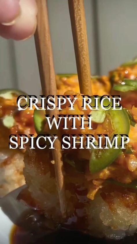 @yes.please.food.edition on Instagram: “#crispy #rice #crispyrice #shrimp #spicy #spicyshrimp #recipe #easyrecipe” Crispy Rice With Spicy Crab, Crispy Rice Spicy Shrimp, Crispy Rice Shrimp Sushi, Crispy Rice Shrimp Bites, Crispy Rice And Shrimp, Crispy Rice With Spicy Shrimp Salad, Crispy Rice Shrimp, Spicy Shrimp Salad, Rice Crispies Recipe