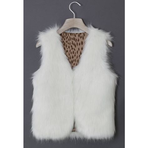 Chicwish Chicwish Faux Fur Vest in White found on Polyvore featuring polyvore, women's fashion, clothing, outerwear, vests, jackets, vest, white, white waistcoat and white faux fur vest Fake Fur Vest, White Waistcoat, White Faux Fur Vest, Fur Waistcoat, White Vest, Led Dress, Fashion Buyer, Faux Fur Vest, White Faux Fur