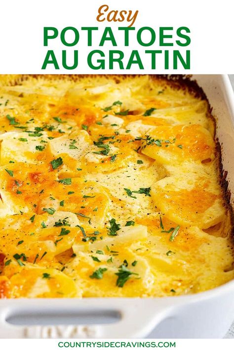 Creamy Au Gratin Potatoes, Au Gratin Potatoes Recipe, Gratin Potatoes Recipe, Potato Gratin Recipe, Au Gratin Potato Recipes, Gratin Potatoes, Au Gratin Recipes, Potatoes Au Gratin, Potato Recipes Side Dishes