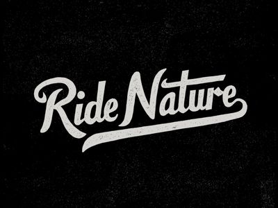 Ride Nature Outdoor Typography, Enjoy The Ride Quotes, Bike Typography, Ride Typography, Life Is A Beautiful Ride, Creative Logo Design, Script Lettering, Nature Design, Creative Logo